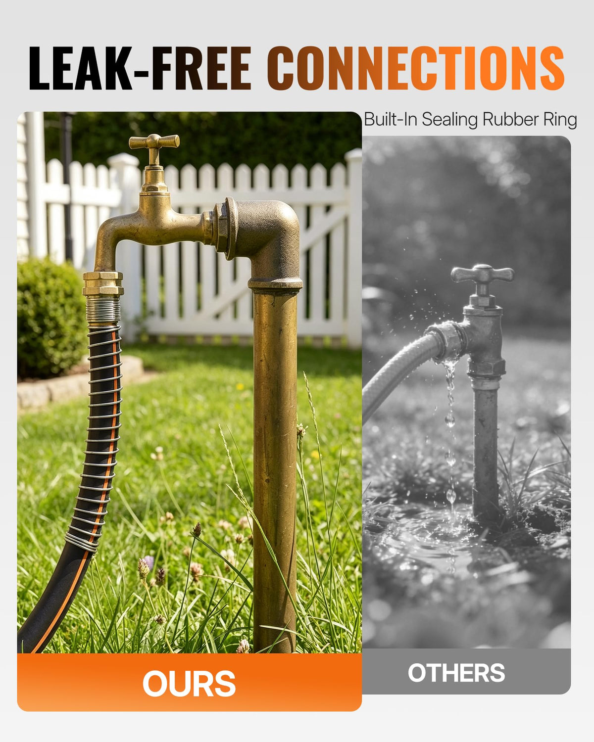 Heavy Duty Rubber Garden Hose 50FT x 3/4" G6170