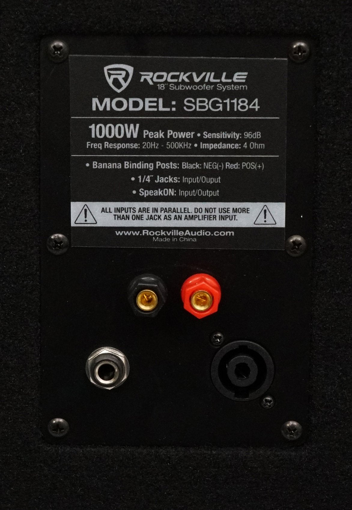 18" Passive DJ Subwoofer 4 Ohm MDF R474
