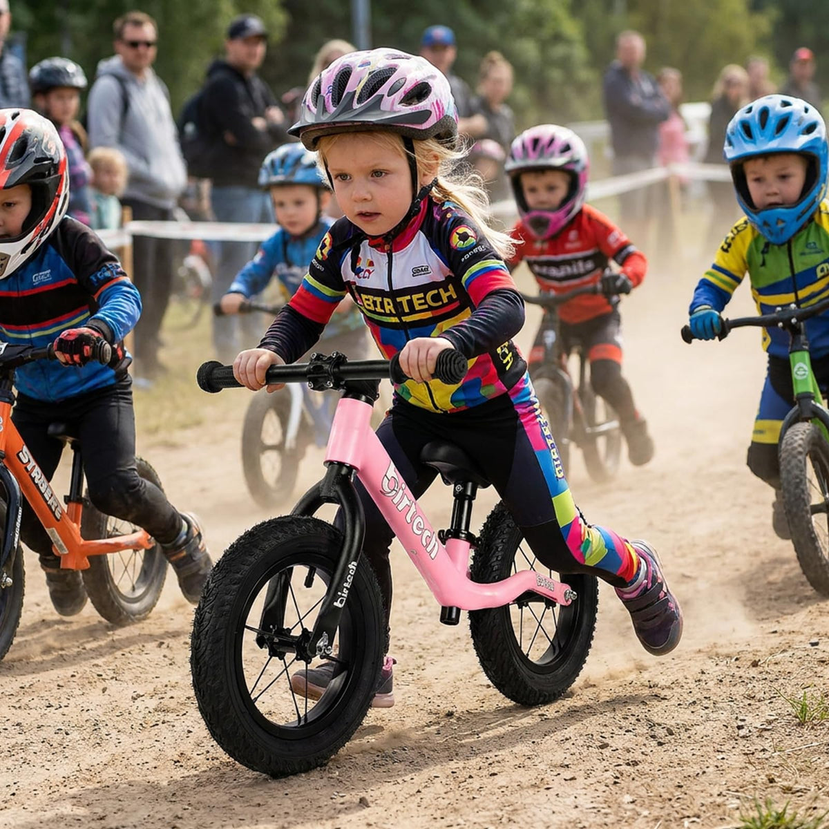 12" No Pedal Balance Bike with Inflatable Rubber Tires R678509