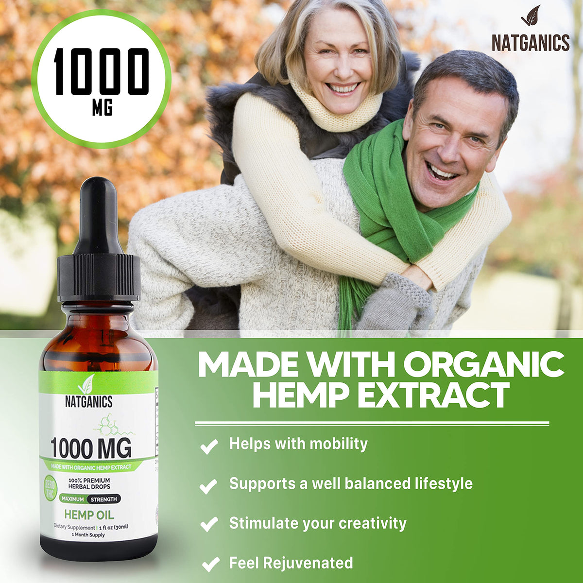 Organic Hemp Oil 1000mg U4819