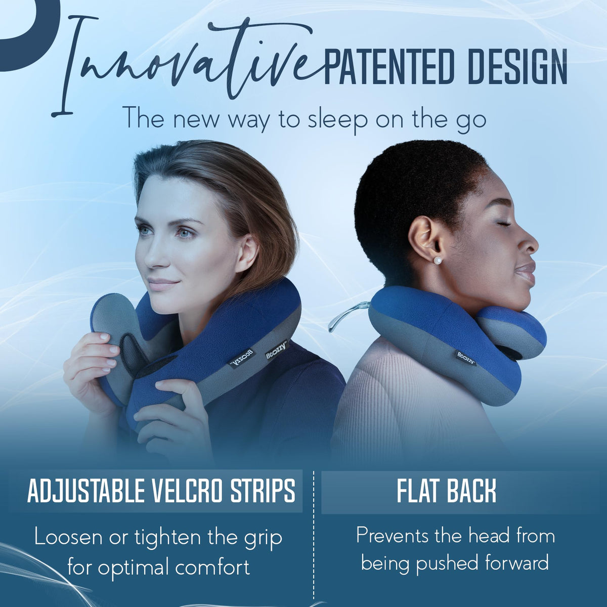 Soft Adjustable Travel Neck Pillow with Carry Bag K2489