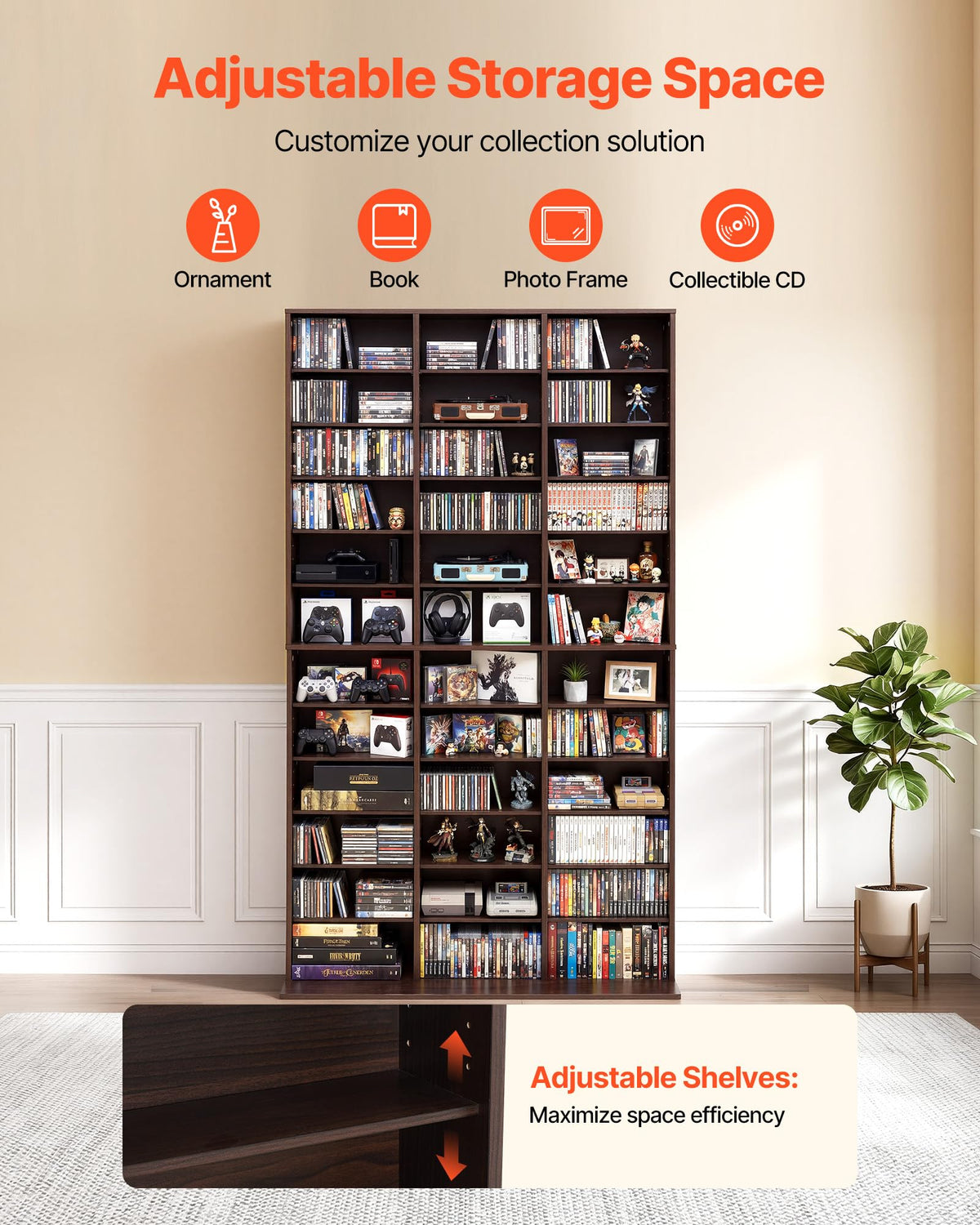 12-Tier Media Storage Cabinet G63597