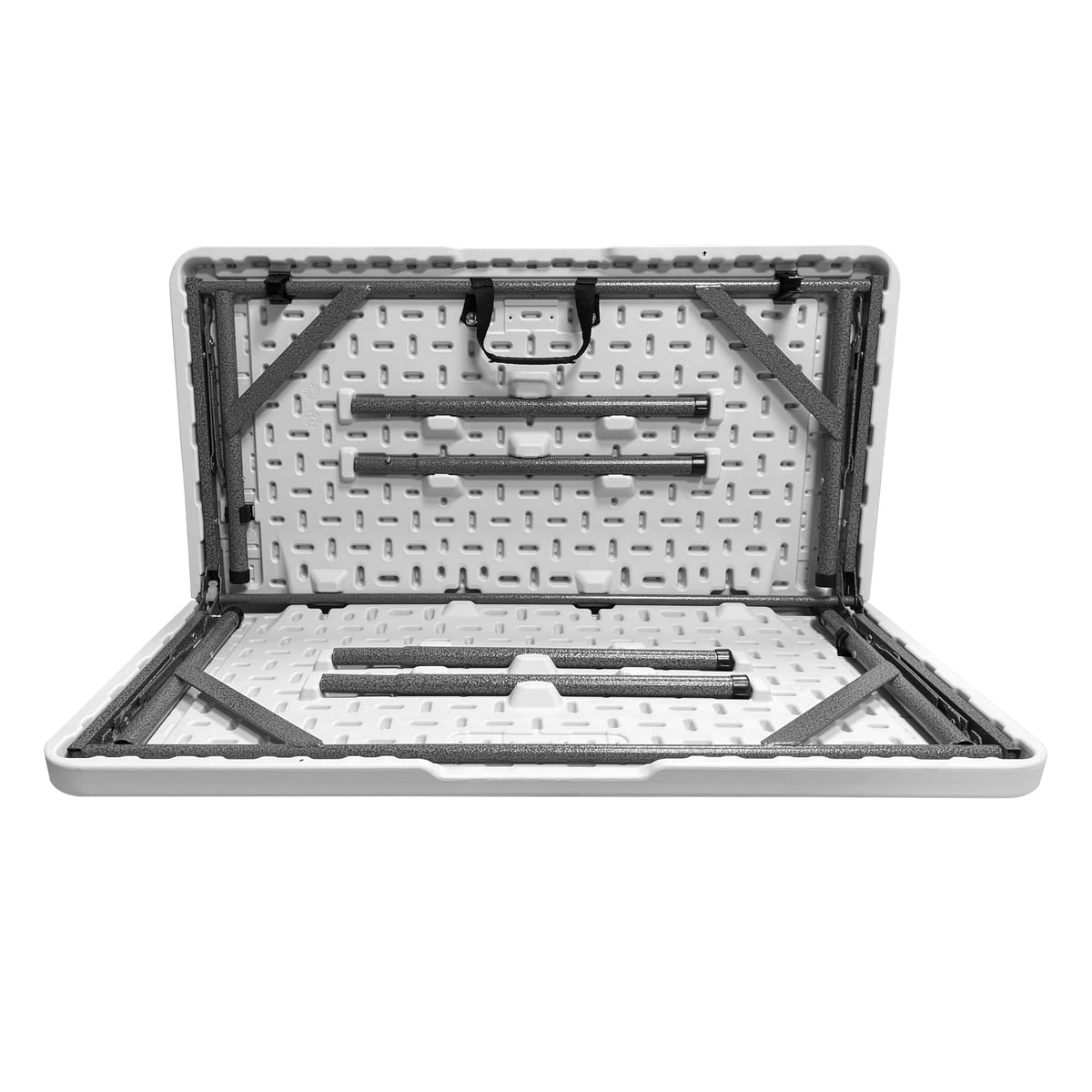 White Square Folding Table with Carry Handle C5035