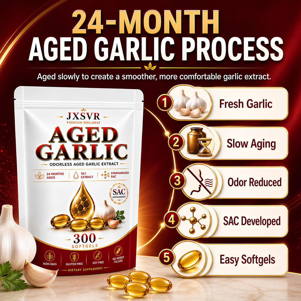 Aged Odorless Garlic Extract Softgels 300 Count E2341