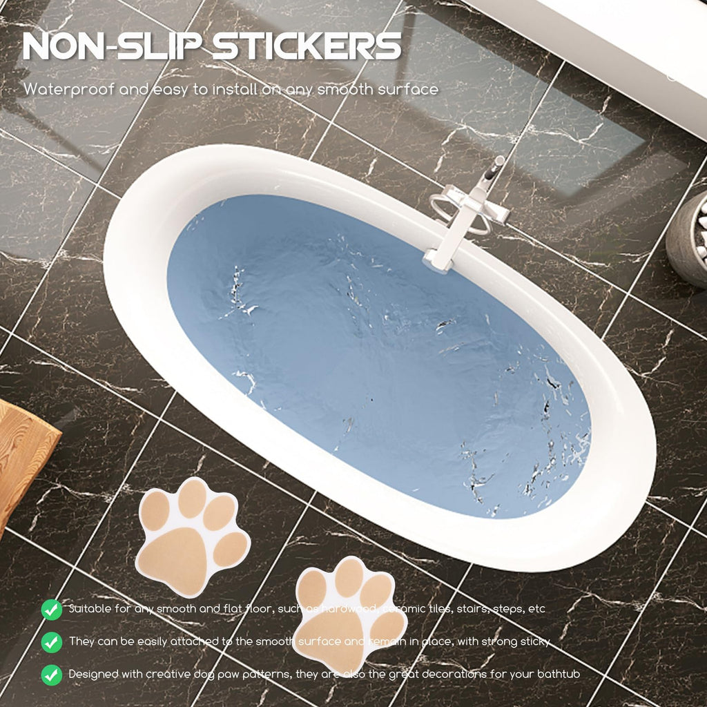 Dog Paw Bathtub Stickers PEVA Anti Slip Decal B855