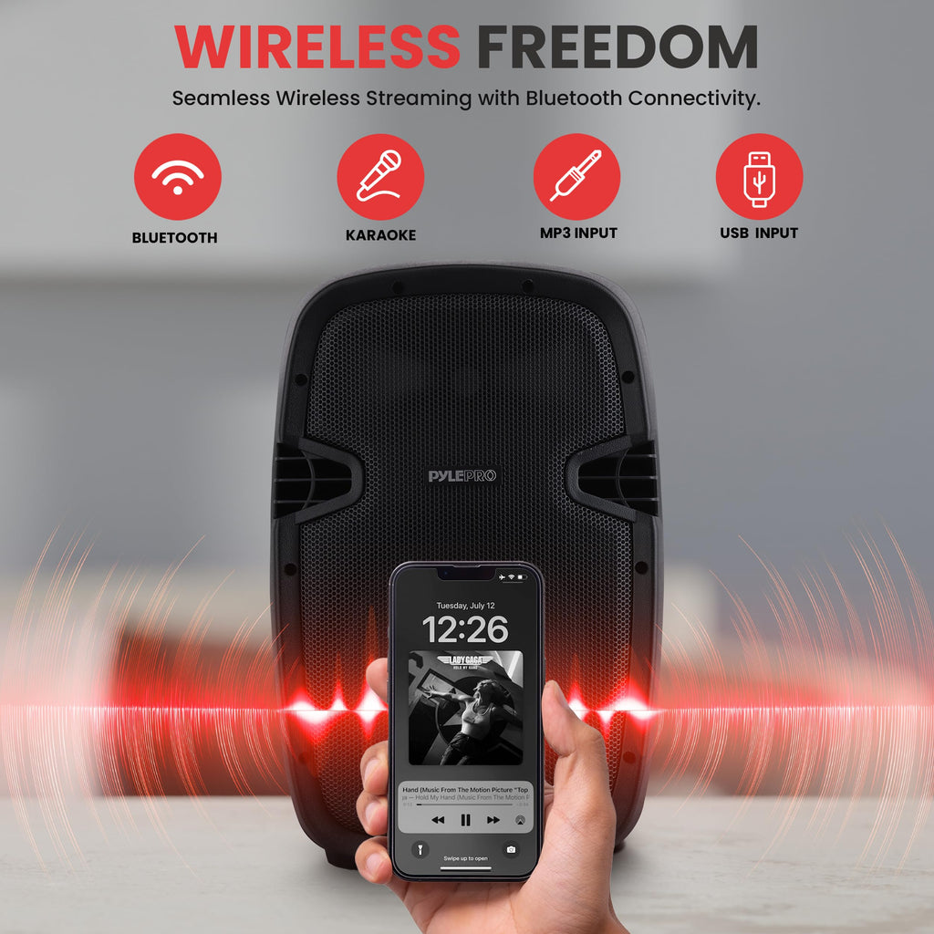 1000W Wireless Portable PA Speaker System E3836
