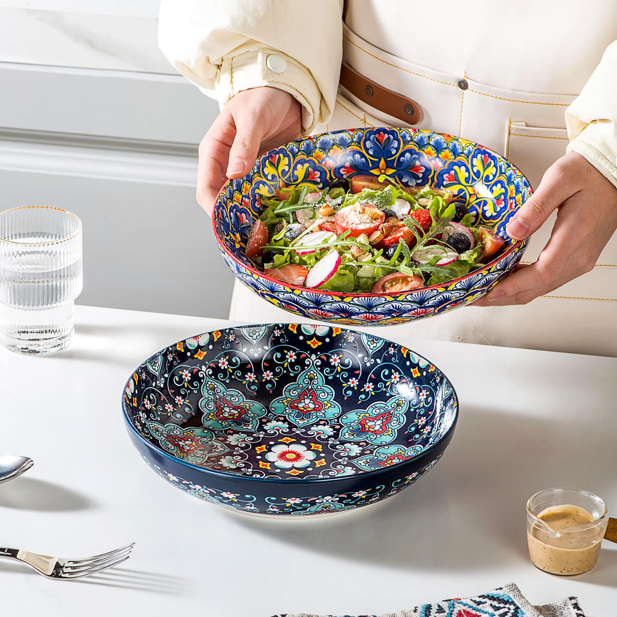 Ceramic Serving Bowls Set of 4 I122925