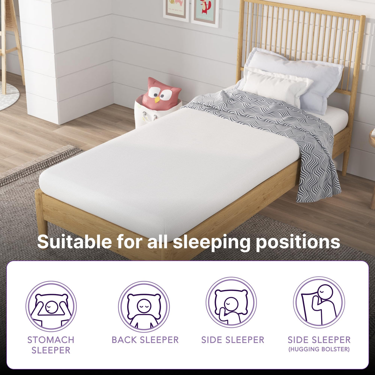 5 Inch Twin Memory Foam Mattress B60695