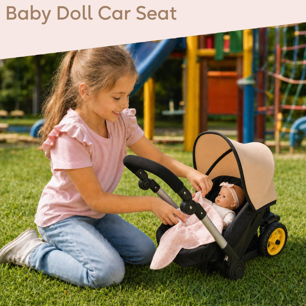 Convertible 2-in-1 Doll Stroller and Car Seat U96982