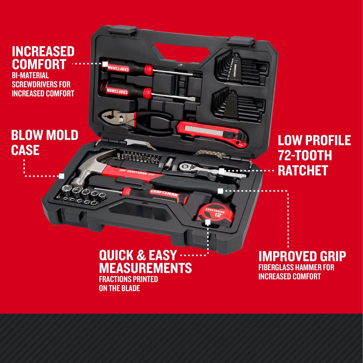 57 Piece Mechanics Tool Set V58582