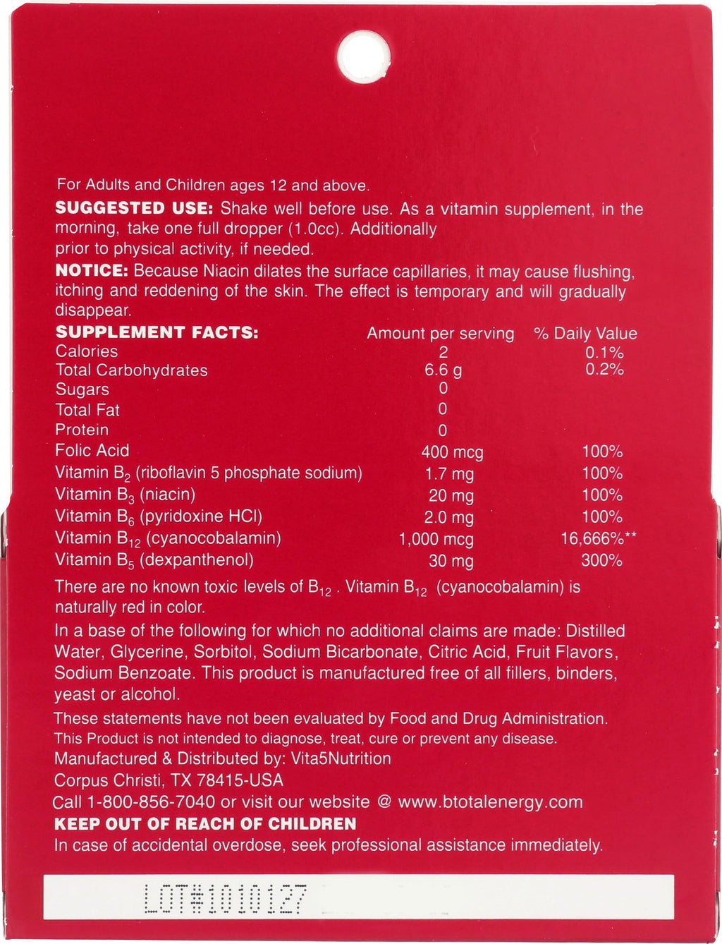 2 oz Sublingual B Total Twin Pack 8 Pack V401