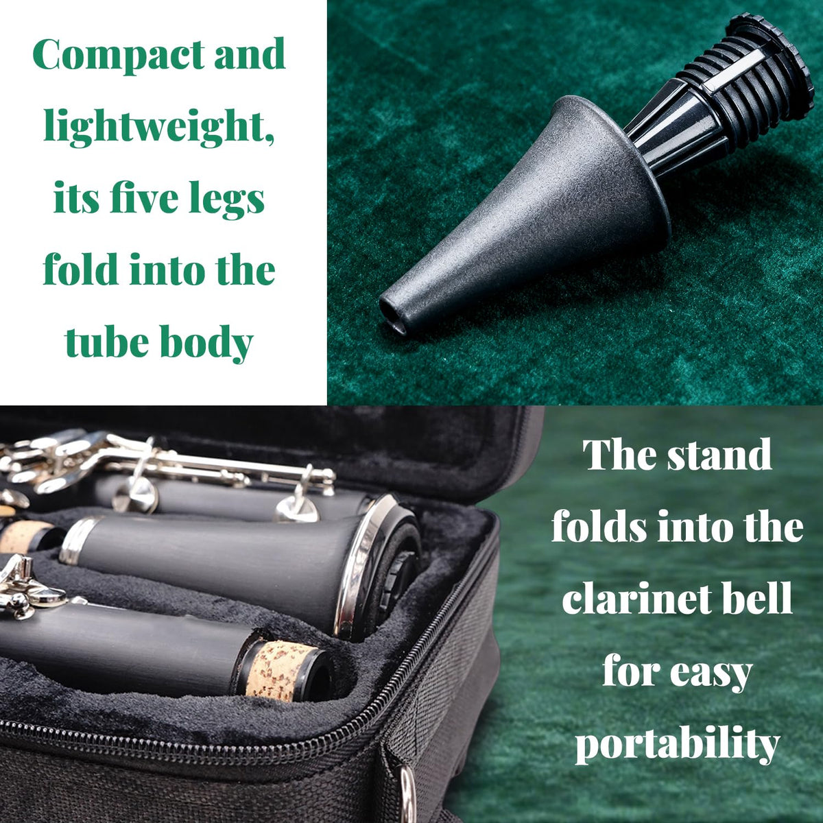Portable Lightweight Foldable Clarinet Stand I518802
