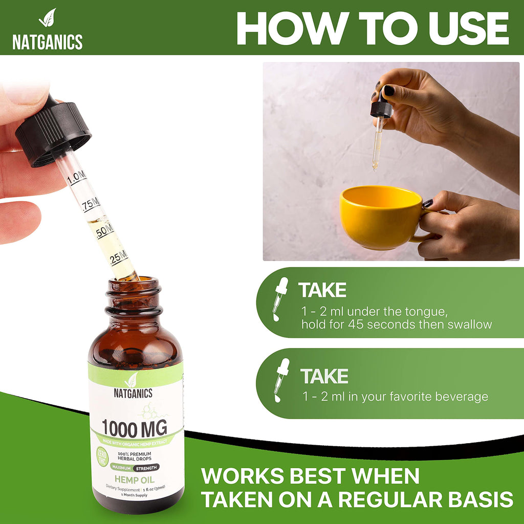 Organic Hemp Oil 1000mg U4819