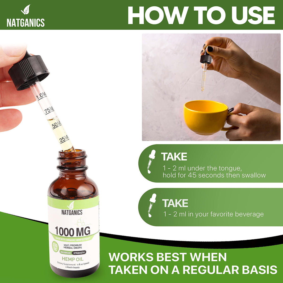 Organic Hemp Oil 1000mg U4819