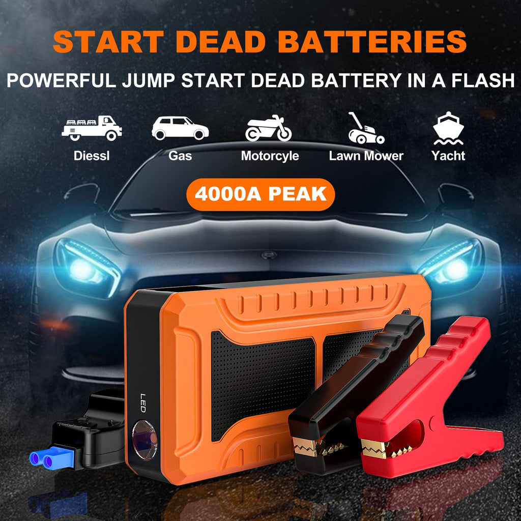12V Portable Car Battery Jump Starter M981