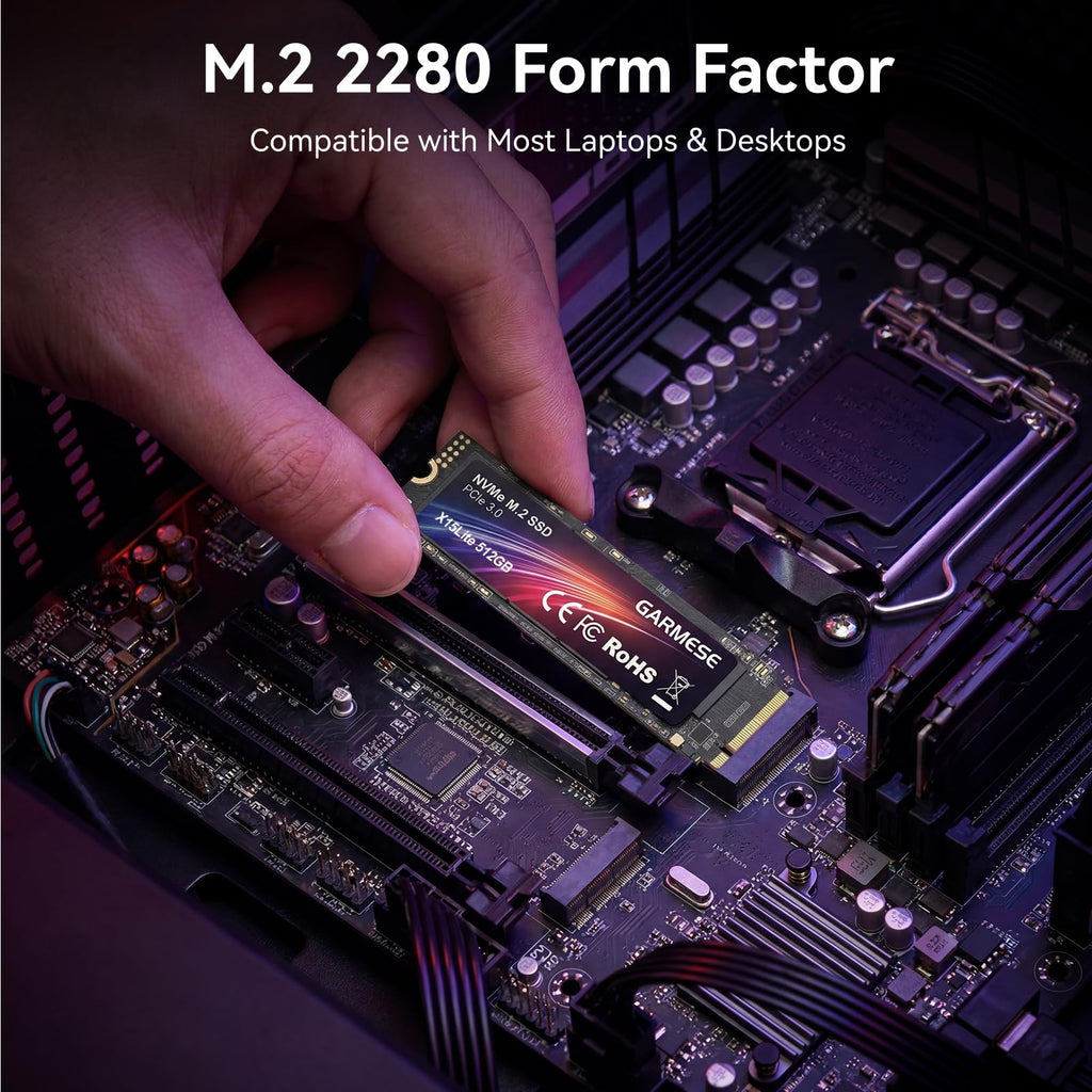 512GB PCIe Gen3x4 NVMe M.2 2280 SSD J89117