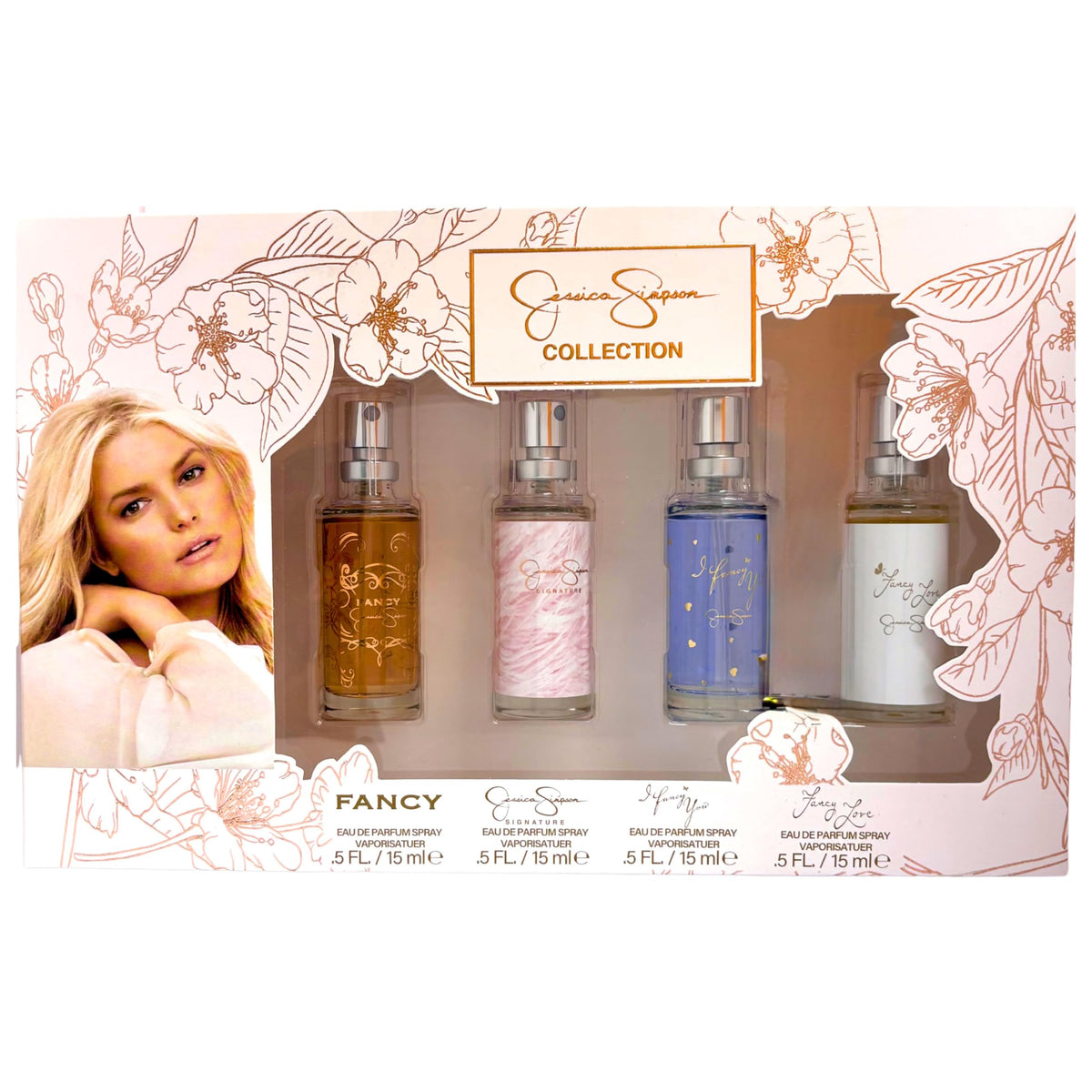 4-Piece Mini Eau de Parfum Travel Spray 0.5 Ounce C8556