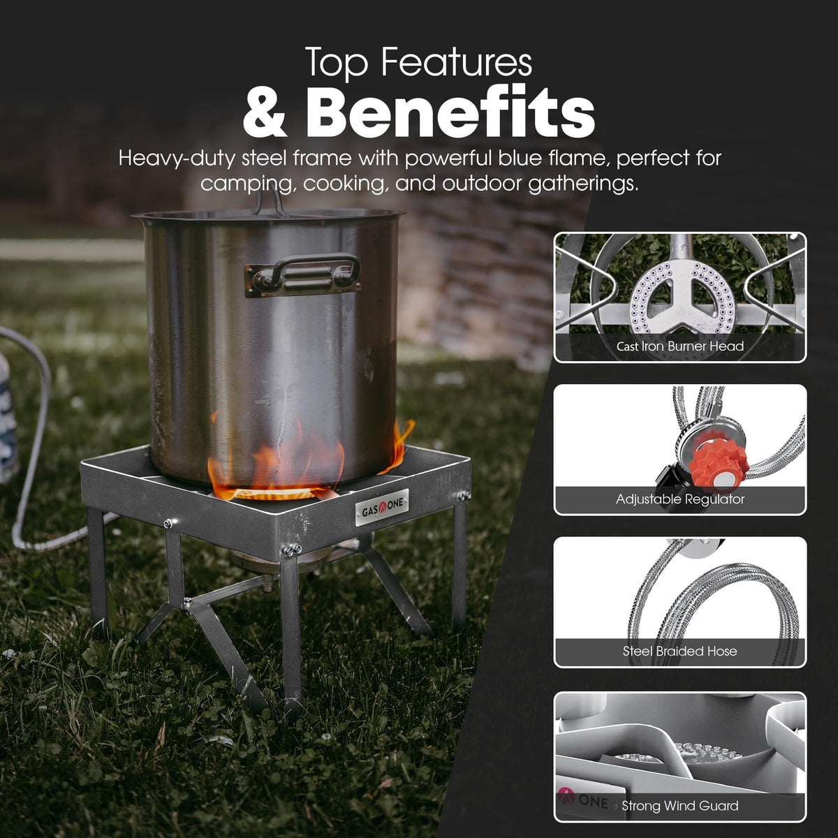 Stainless Steel Outdoor Propane Burner C6912