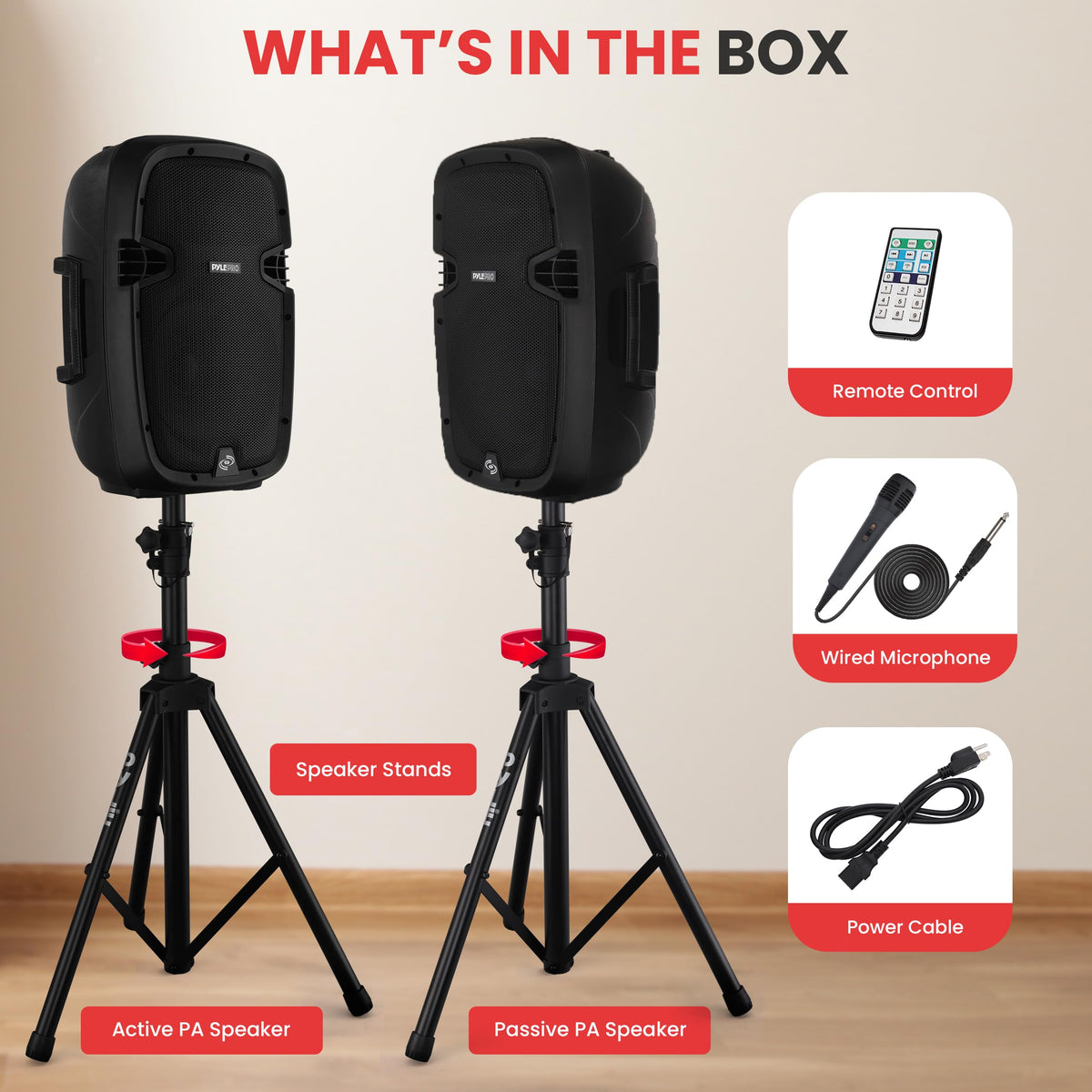 1000W Wireless Portable PA Speaker System E3836
