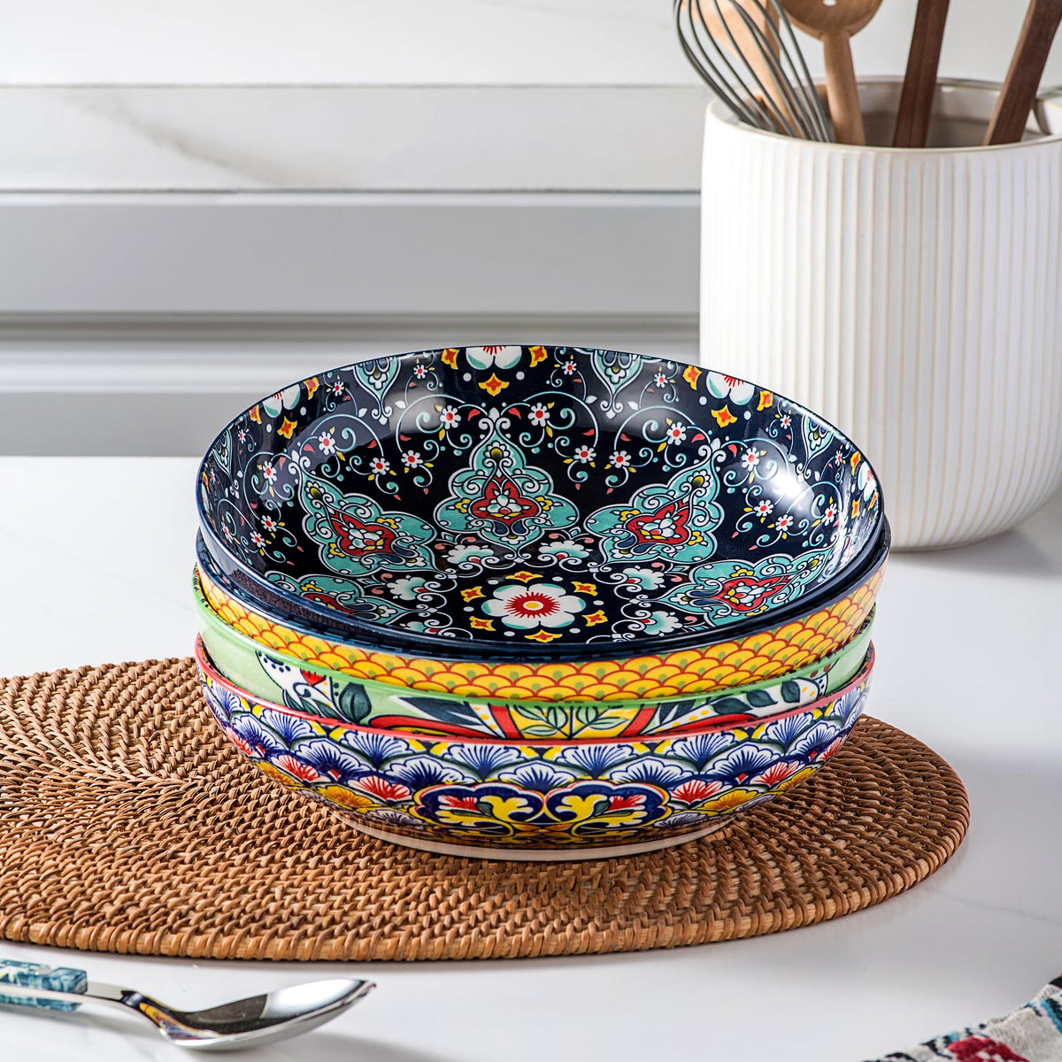 Ceramic Serving Bowls Set of 4 I122925