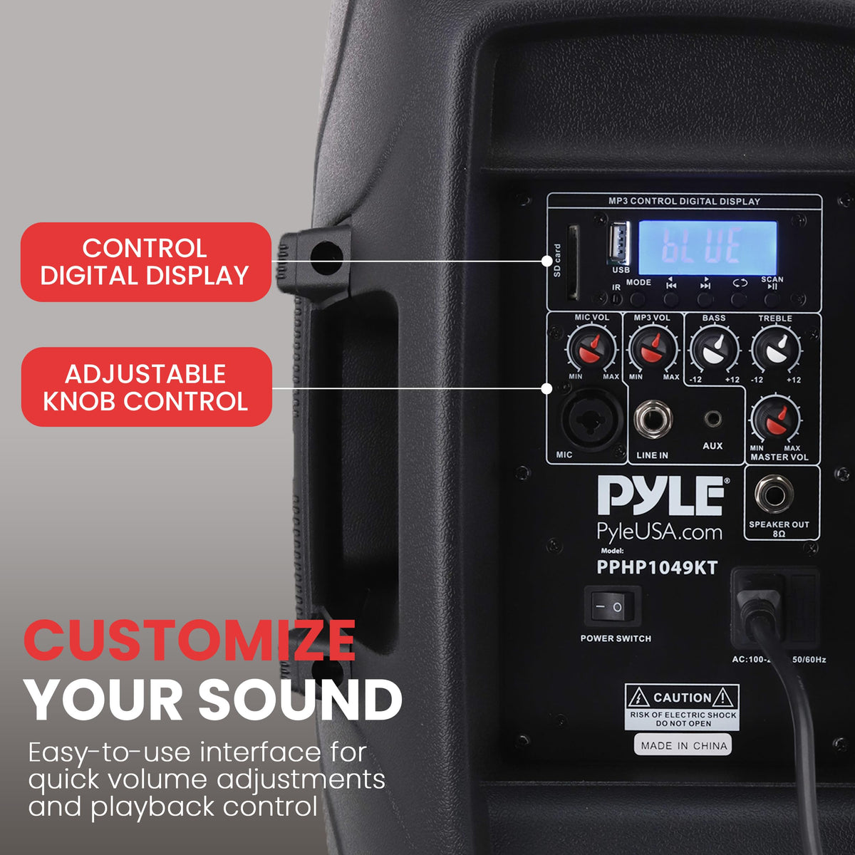 1000W Wireless Portable PA Speaker System E3836