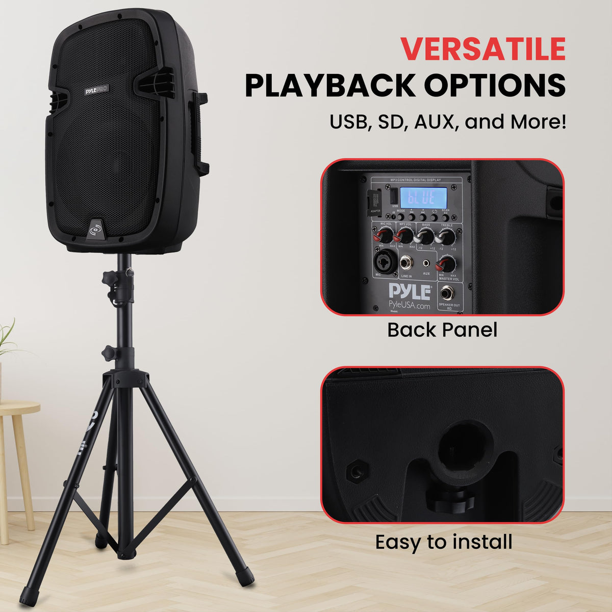 1000W Wireless Portable PA Speaker System E3836