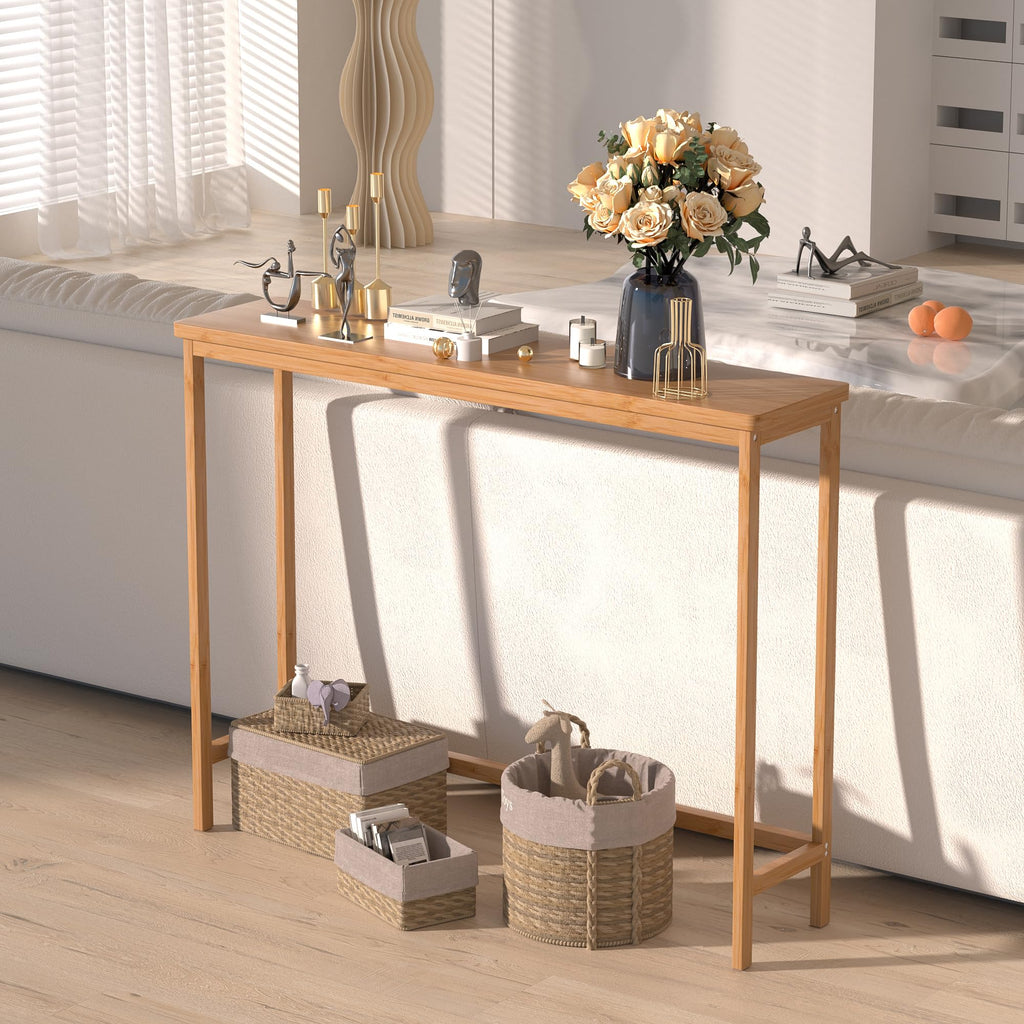 39" Natural Bamboo Console Table H61120