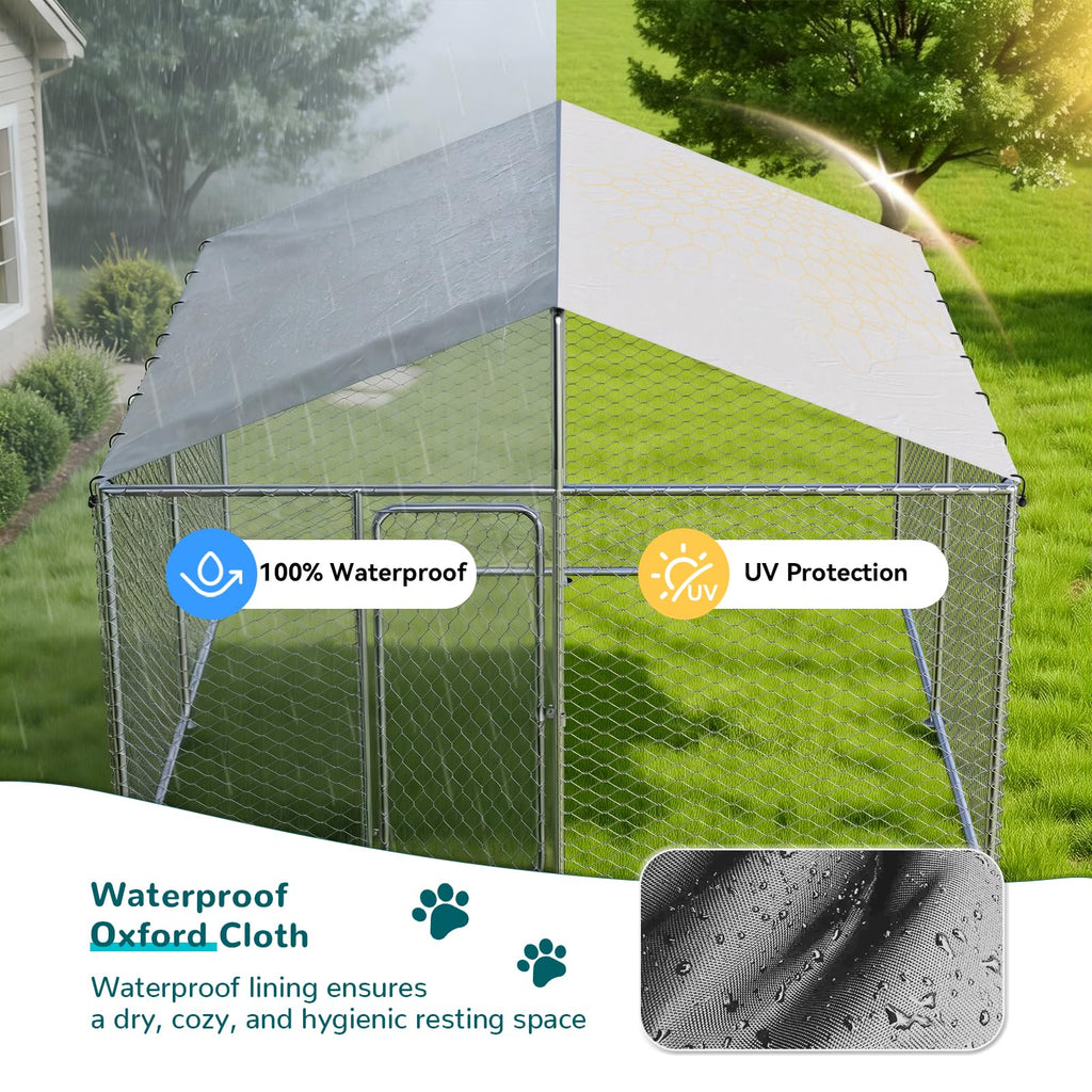 10x10 FT Dog Kennel with Cover X22004