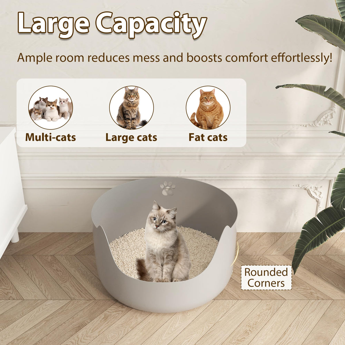Large Low Entry Plastic Litter Pan Z873