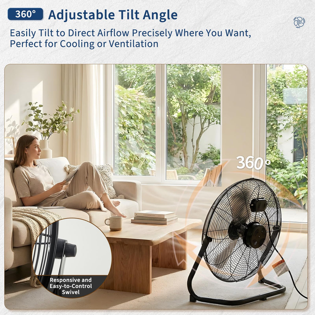 20 Inch 3 Speed High Velocity Floor Fan X223
