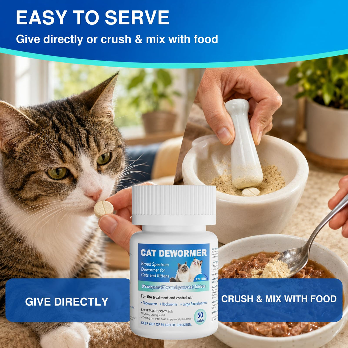 Cat Dewormer All Worms Broad Spectrum Q34748