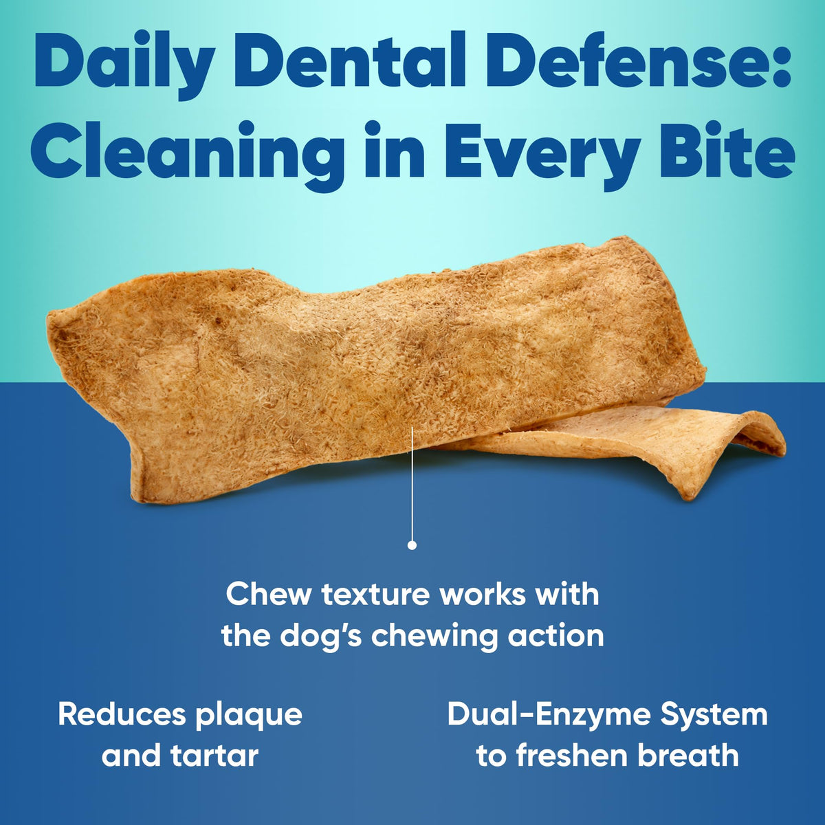 Large Tartar Control Enzymatic Oral Hygiene Chews for Dogs D717464