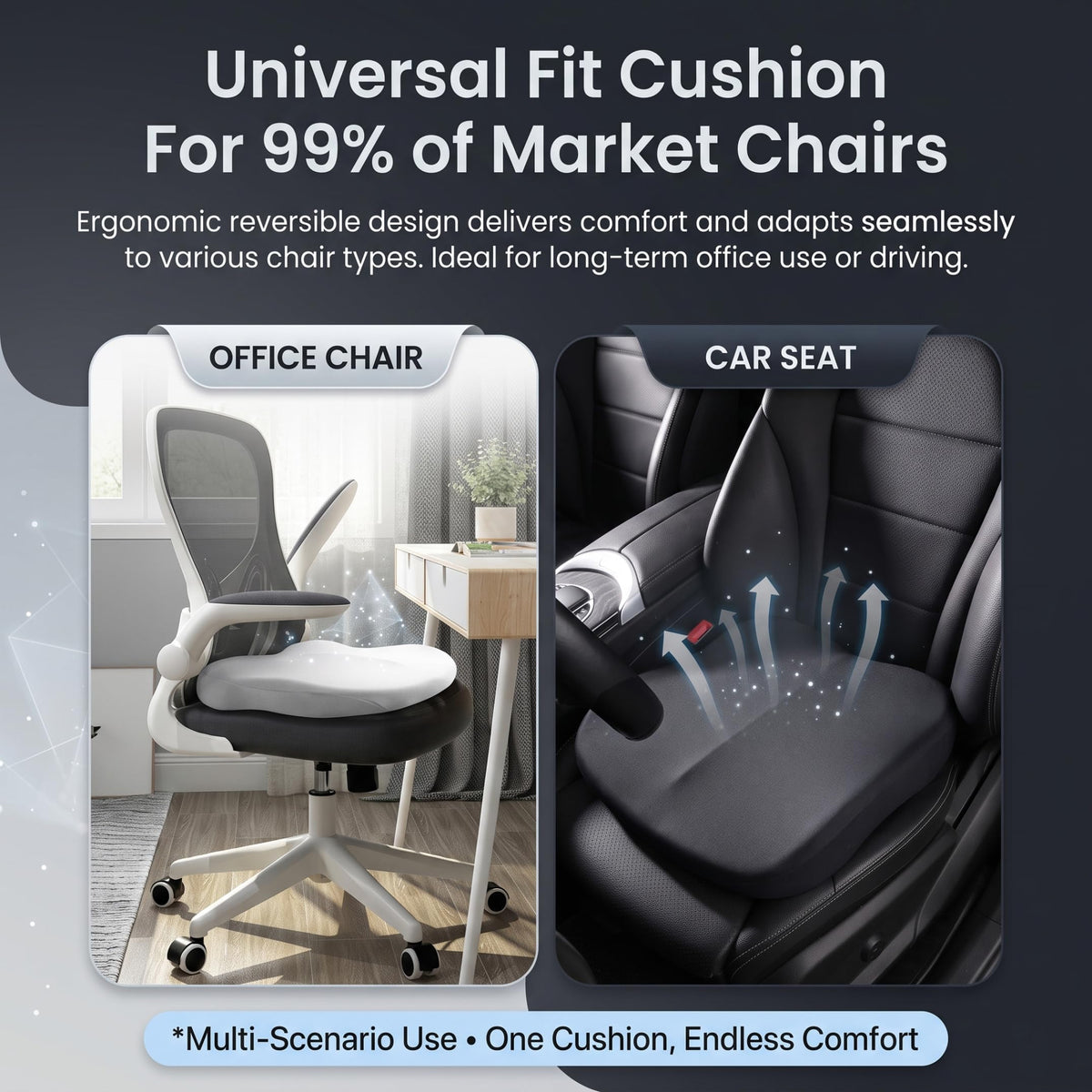 Backless Booster Car Seat Grey H6333