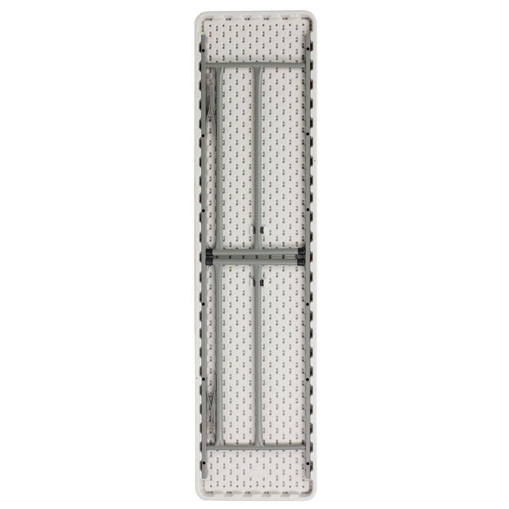 10 Pack 6-Foot Granite White Plastic Folding Table W263182
