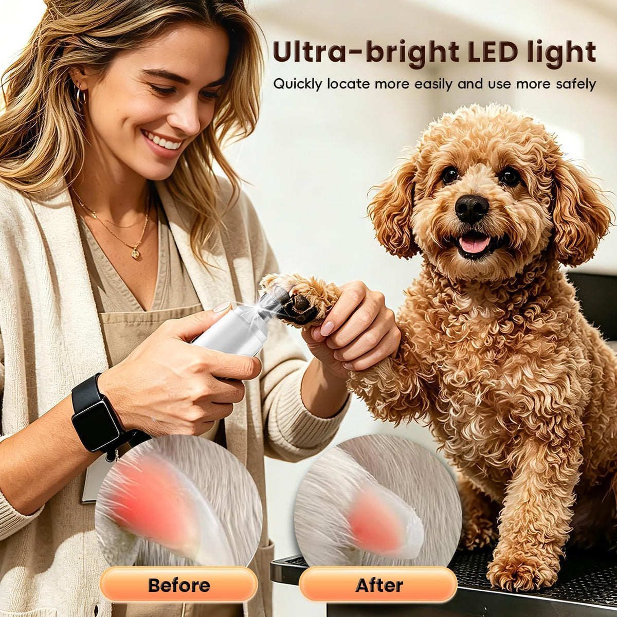 6-Speed Dog Nail Grinder with LED Light X99828