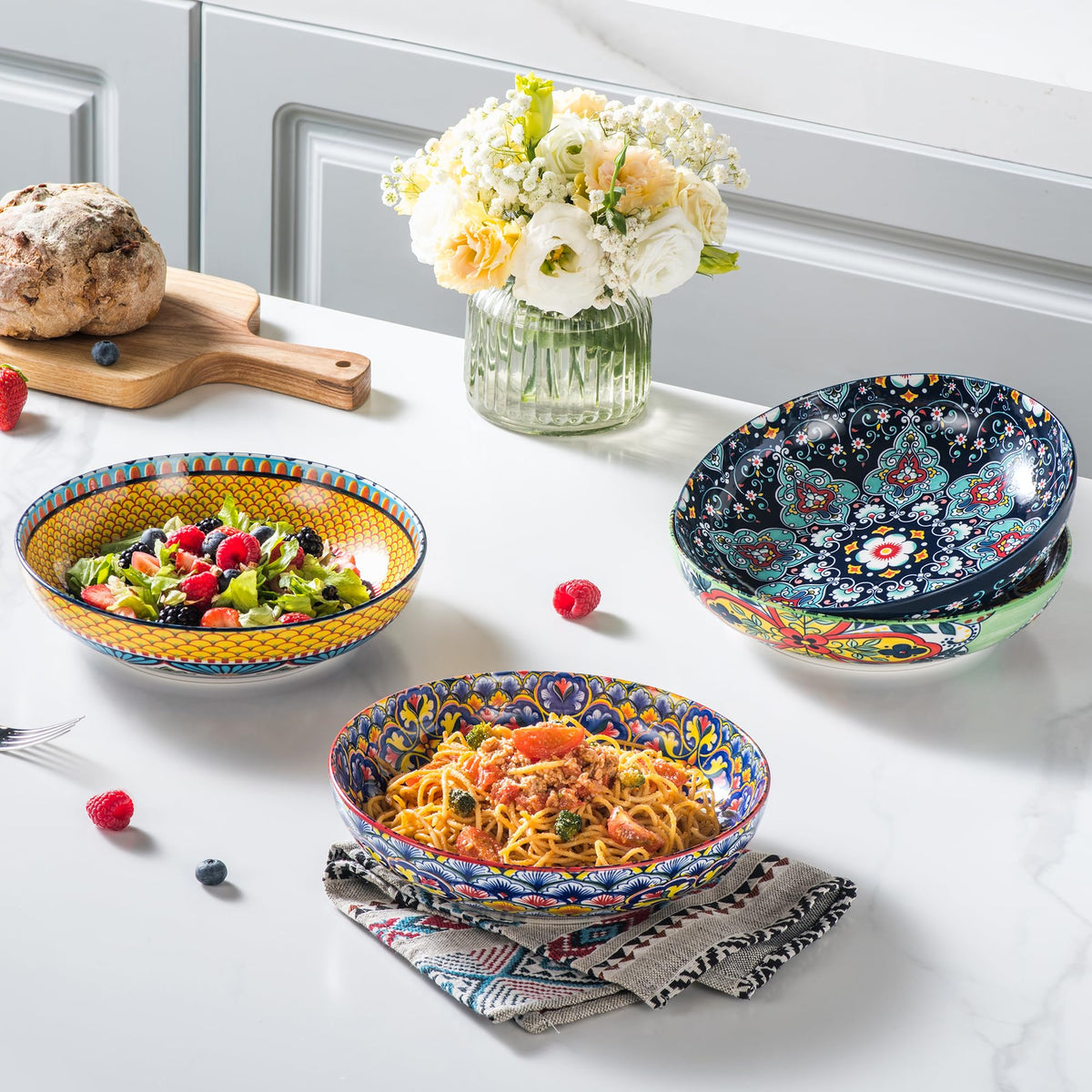 Ceramic Serving Bowls Set of 4 I122925