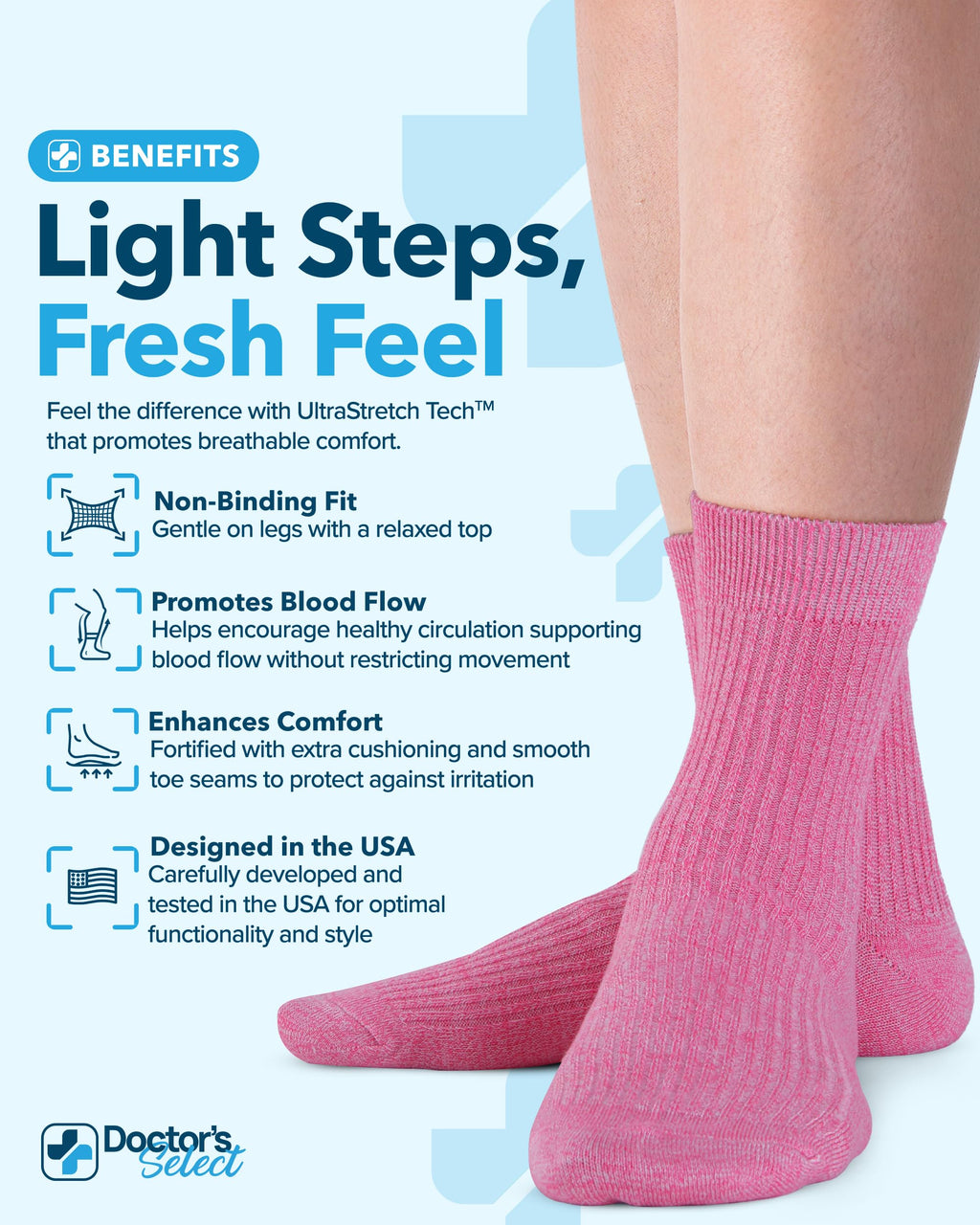 Bamboo Viscose Diabetic Socks 6 Pairs U734358