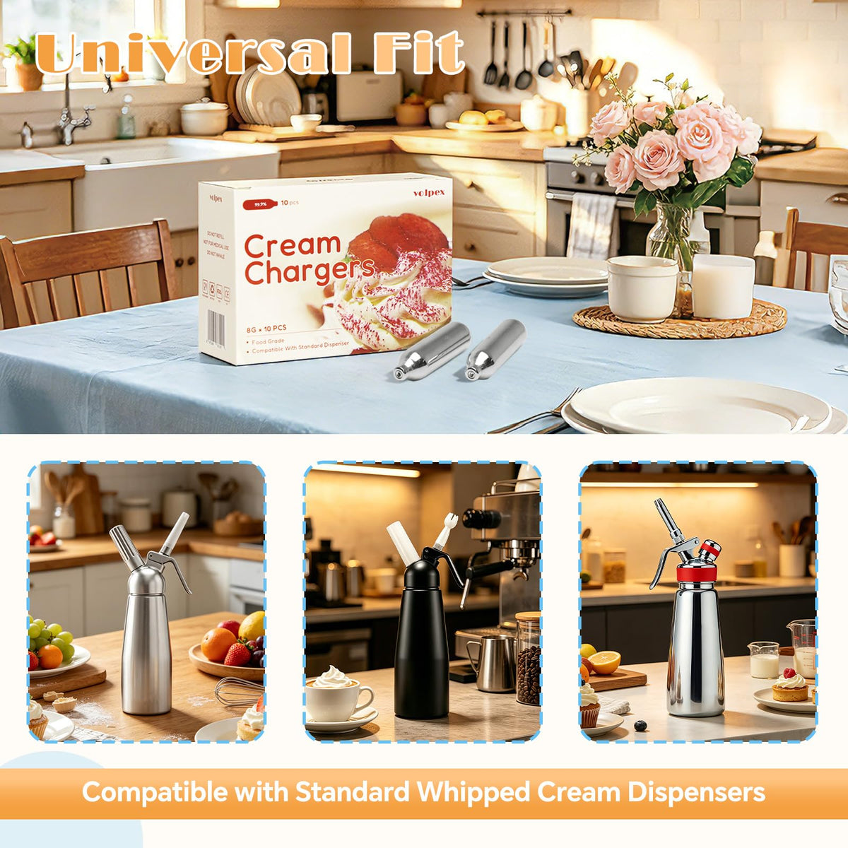 8g Whipped Cream Chargers Food Grade H645253