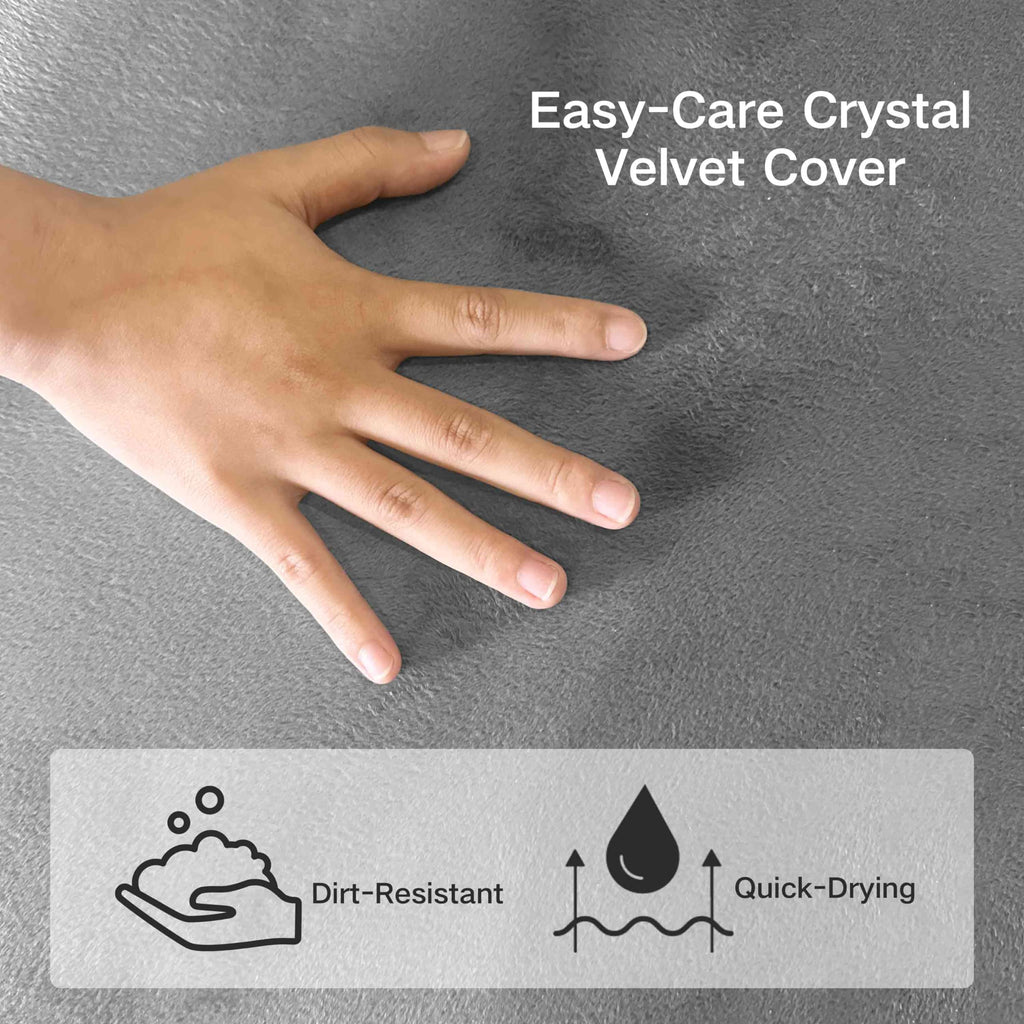 4 inch Twin Tri-Fold Memory Foam Mattress with Washable Cover K279434