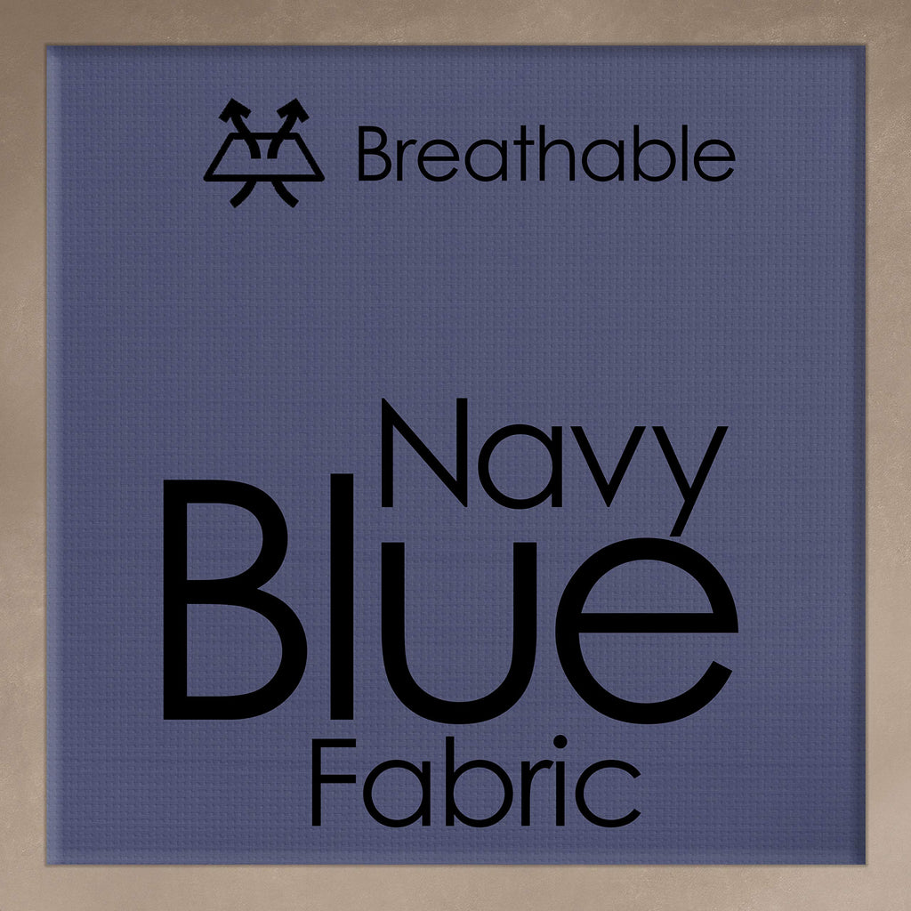 Set of 2 Navy Zero-Gravity Chairs with Side Table F959