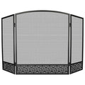 Arched 3 Panel Folding Fireplace Screen M641695