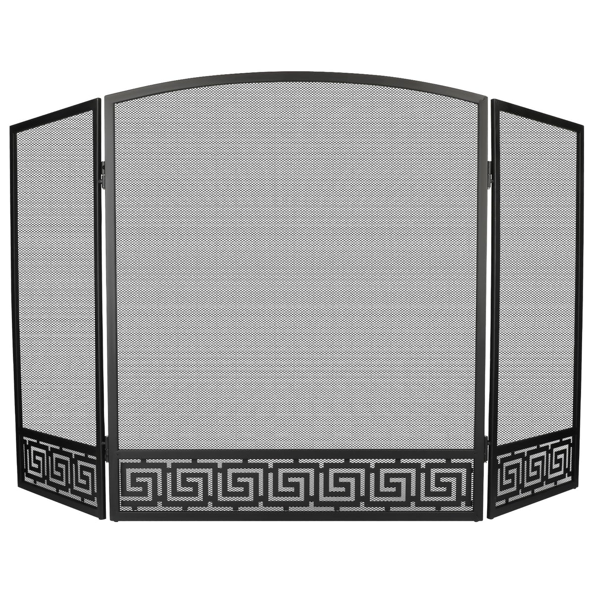 Arched 3 Panel Folding Fireplace Screen M641695