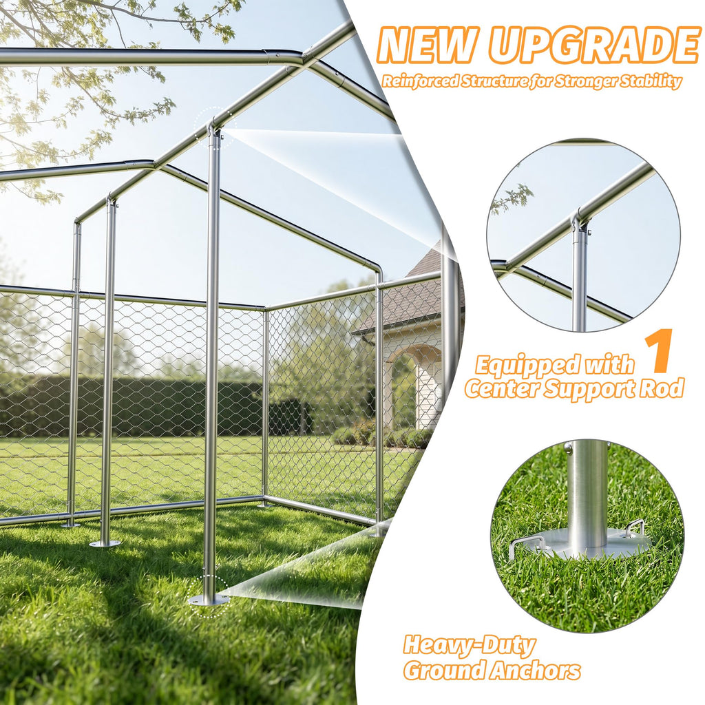10x10 FT Dog Kennel with Cover X22004