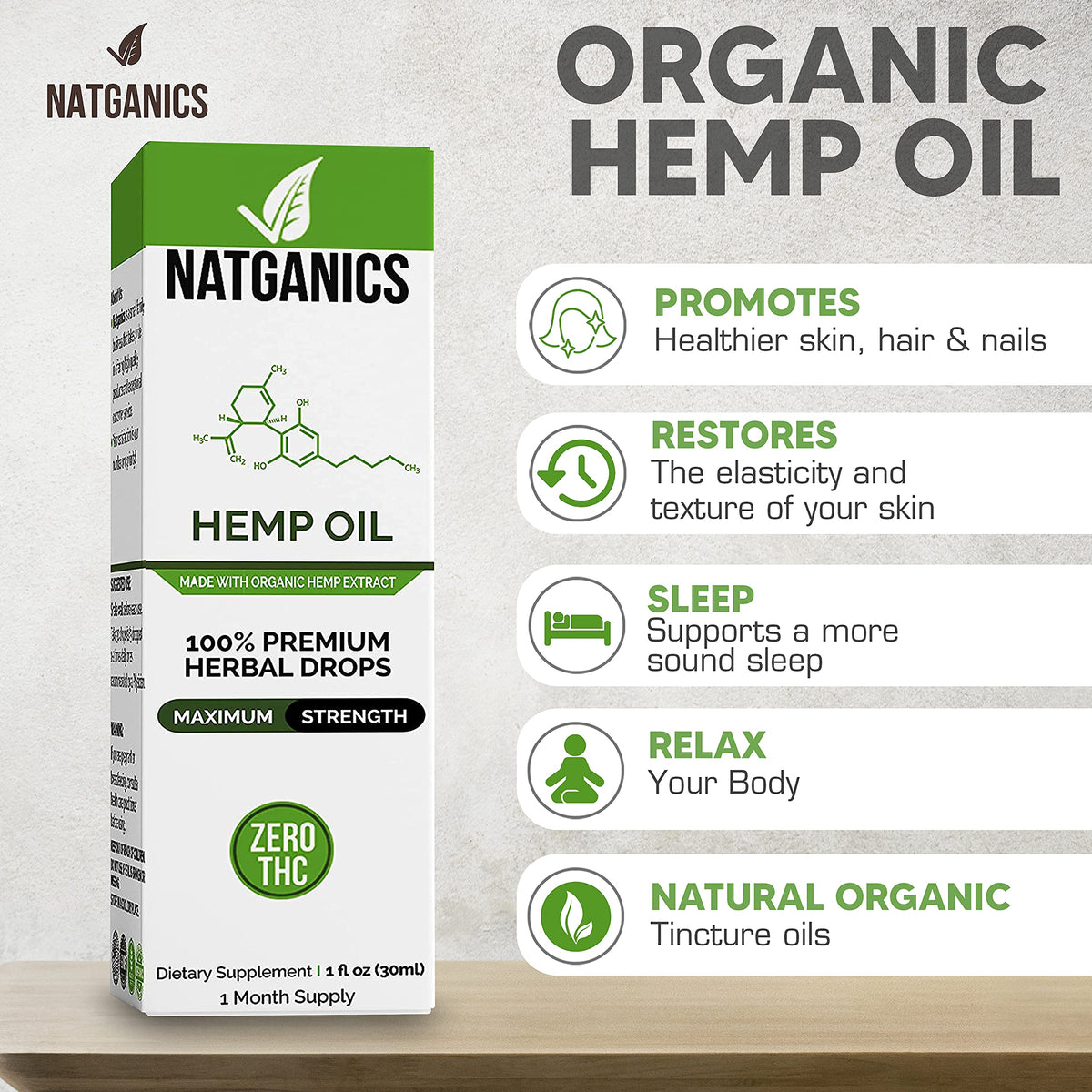 Organic Hemp Oil 1000mg U4819